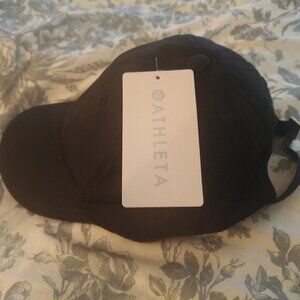 Athleta Black Sateen Plain Front Cap - Never Worn